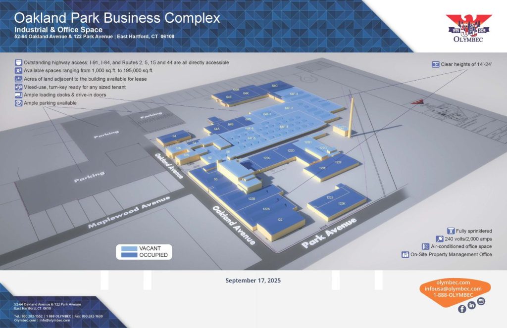 2025-09-16 52-64 Oakland_122 Park-COMMERCIAL-PLANS - 3D rendering of the entire complex